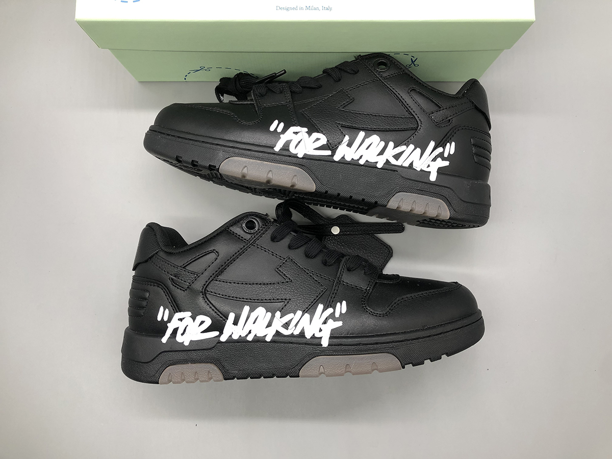 OFF-WHITE Out Of Office OOO For Walking Black White Size: 36-47