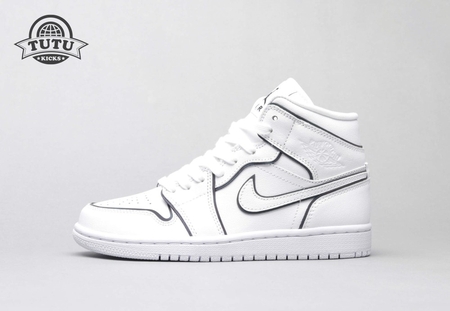 Air Jordan 1 Mid Iridescent Reflective White 36-46