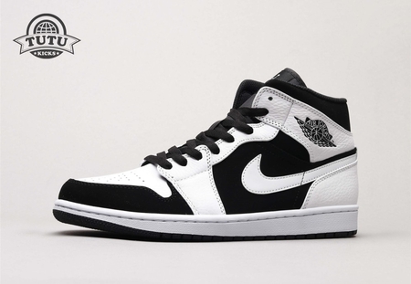 Air Jordan 1 Mid White Black 36-46