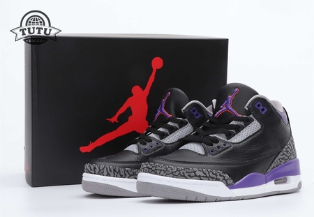 Air Jordan 3 Retro Black Purple 40-47.5