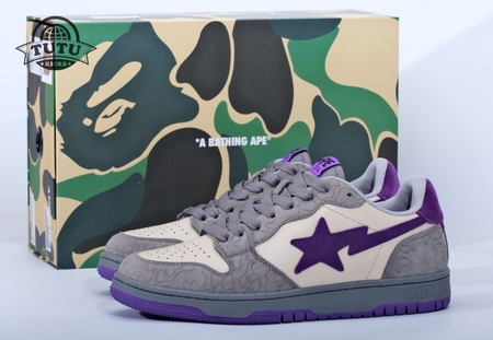 Bape Sk8 Sta Grey Purple Size 40-45