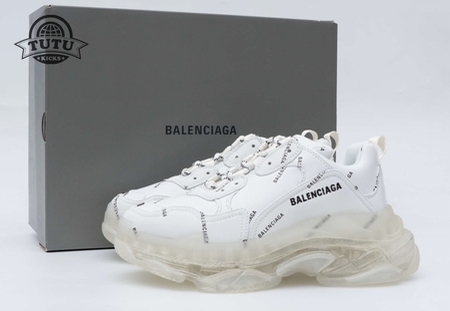 Balenciaga Triple S White Clear Sole Logo(W) 35-45