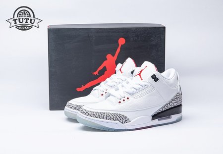 Jordan 3 Retro Free Throw Line White Cement 923096-101 Size 40-47