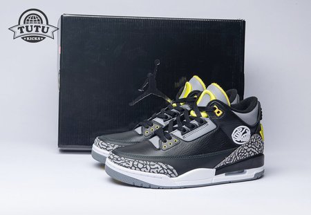 Jordan 3 Retro Oregon Ducks Pit Crew Black HO11-MNJDLS-5 Size 40-47.5