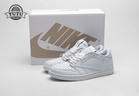 Travis Scott x Air Jordan 1 Low Triple White DM7866-292 Size 36-46